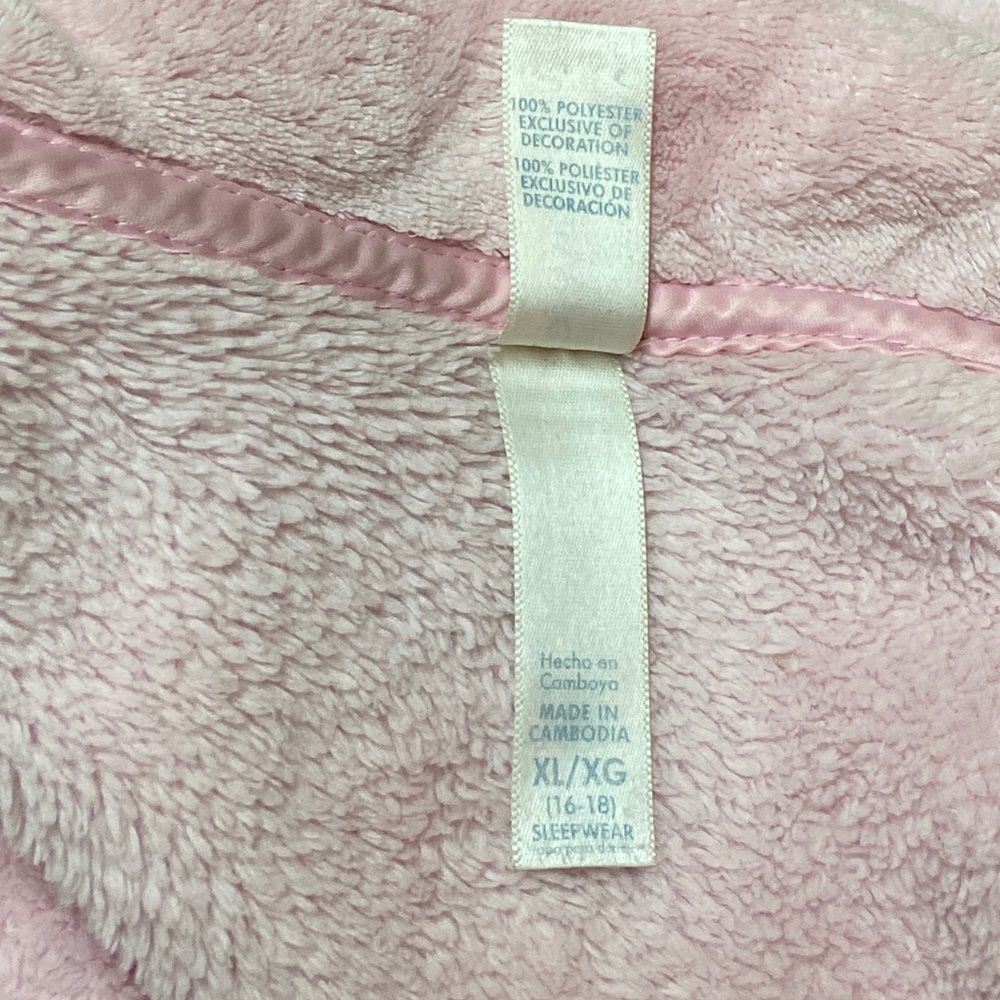 Simply Basic Pink Plush Robe Size XL - Picture 8 of 12